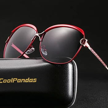 CoolPandas polarized damskie okulary przeciwsłoneczne damskie cieniowane soczewki luksusowe damskie okulary przeciwsłoneczne marki oculos feminino lunette soleil femme