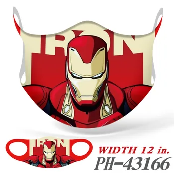 Cosplay rozproszonych Wei super bohater druku maski Iron man pełny kolor maska przeciwpyłowa fajne partia maska dla chłopców