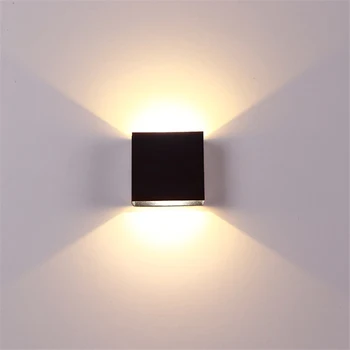 Cube COB LED Indoor Lighting Wall Lamp Modern Home Lighting Decoration Sconce aluminiowa lampa 6 W 85-265v W łazienkę, korytarz