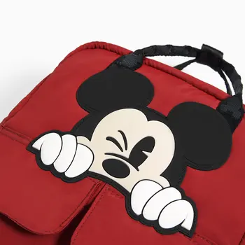 Czerwony Disney Minnie Mouse dla dzieci torba bajki dla dzieci plecak Myszka Miki szablon plecak tornister dla chłopców dziewcząt
