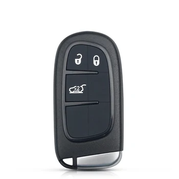 Dandkey wymiana karty inteligentnej 2/3/4/5 przycisków KeylessGo Remote Key Shell dla Jeep Cherokee DODGE RAM Durango Chrysler-2020
