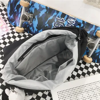 DCIMOR Multi-pocket wodoodporny nylon Wielofunkcyjny plecak unisex przenośna torba podróżna z klapką wstaw klamra mały szkolny tornister