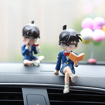 Dekoracja Wnętrza Samochodu Conan Action Anime Car Decoration Doll Car Center Console Decoration Interior Accessories Para Auto