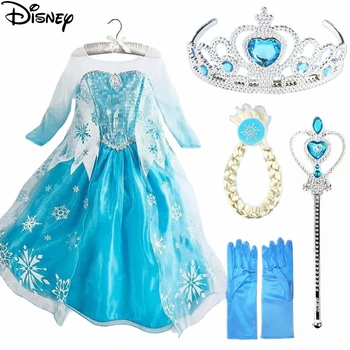 Disney Frozen dress anna elsa disfraz princess sofia party dresses infantil fever elza costume vestido rapunzel jurk disfraces