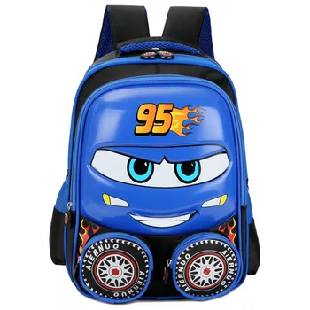 Disney nowy oszczędny samochód 3D plac szkolna torba 1-3 klasa kreskówka ładny hard shell mały plecak dla dzieci student torba
