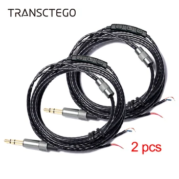 DIY naprawa kabla słuchawek akcesoria do kabli słuchawek, kabel do aktualizacji audio słuchawek wymiana OFC 3,5 DIY kabel z pilotem zdalnego sterowania