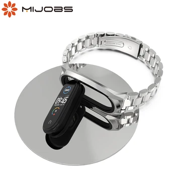 Dla Mi Band 5 pasek inteligentne bransoletka dla Xiaomi Correas Bend 4 bransoletki metalowy pasek naręczny Pulseira Opaska dla Miband 3 4 5 NFC
