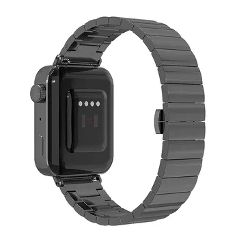 Dla Xiaomi Mi Watch Globalny Metalowy Pasek Ze Złączem Skórzany Inteligentne Bransoletka Bransoletka Silikonowa Mi Smart Watch Pasek Naręczny