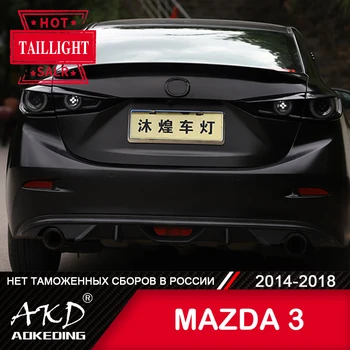 Do samochodu Mazda 3 lampa tylna zespolona-2018 led światła przeciwmgielne stawek zawieszenia światła DRL tuning akcesoria samochodowe mazda3 Axela tylne światła