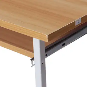 Duże drewniane biurko komputerowe laptop biurko w biurko z półkami meble biurowe PC laptop stacja Robocza strona Główna