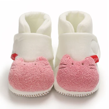 Dziecięce ciepłe zimowe pierwsze chodziki bawełna buty dla Dzieci słodkie dzieci chłopcy dziewczęta buty miękka podeszwa kryty buty dla 0-18 m
