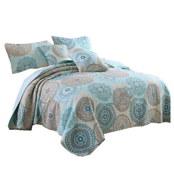 Europejski styl czysta bawełna pikowana trzyczęściowy zestaw narzuty na łóżka podwójne łóżko narzuta grube kołdry tatami prześcieradło koc
