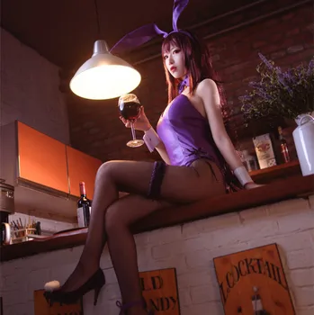 FGO Scáthach Fate/Grand Order Bartender dziewczyna-królik cosplay kostium kobieta sexy kombinezony kostiumy Scathach