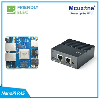 FriendlyELEC NanoPi R4S 1GB/4GB Dual Gbps Ethernet bramy wspierają OpenWrt LEDE System V2ray SSR Linux Rockchip RK3399
