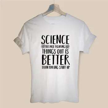 Funny Science Scientist Harajuku T Shirt Funny T-shirt odzież Damska casual bluzki z krótkim rękawem, koszulki plus size
