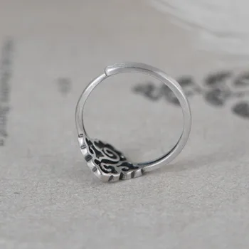 GAGAFEEL S925 Srebrny Hollow korzystny chmurze wzór otwarty pierścień kobiet temperament pierścionki srebrne damskie wykwintne biżuteria