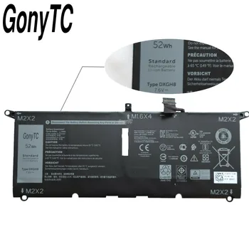 GONYTC DXGH8 7.6 V 6500mAh 52Wh bateria do Dell XPS 13 9370 9380 FHD I5 13-9370-D1601S 13-9370-D1701G 13-9380 P82G 0H754V