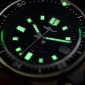 HEIMDALLR męskie rocznika zegarek mechaniczny 44mm czarny chronograf szafirowe automatyczne zegarki NH35A mechanizm 200 m wodoodporny nurek zegarek