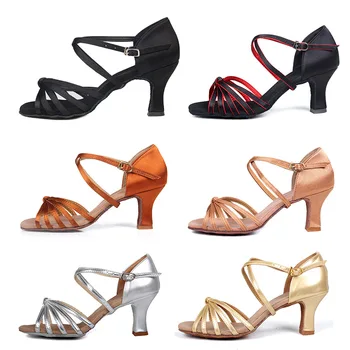 Hot sprzedaży kobiet ameryki łacińskiej, buty taneczne taniec towarzyski buty dla pań dziewczyny kobiety tango taniec buty Jazz wysoki obcas 11 kolorów
