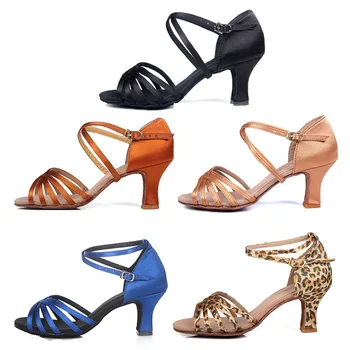Hot sprzedaży kobiet ameryki łacińskiej, buty taneczne taniec towarzyski buty dla pań dziewczyny kobiety tango taniec buty Jazz wysoki obcas 11 kolorów