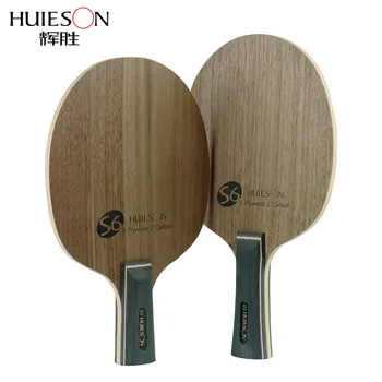 Huieson Table Tennis Racket Blade Walnut Ayous 5 sklejka 2 warstwowa węglowy ping-pong ostrza dla starszych graczy S6