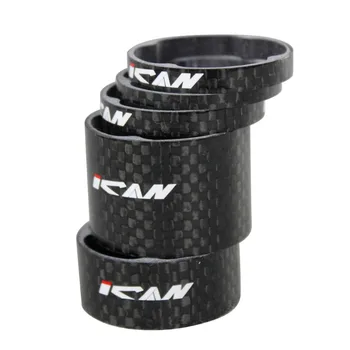 ICAN Super light bike carbon spacer 2x5mm/3mm/15mm/25mm 3k-błyszczący węglowa rowerowa uszczelka ican brand SC02-SL