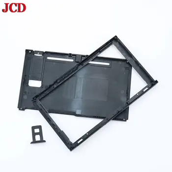 JCD New for Switch NS NX Console panel przedni czarny wymiana tylnej dolnej części obudowy Shell Case do Nintendo dla konsoli Switch