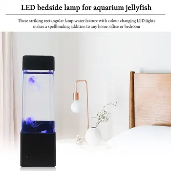 Jellyfish Water Ball Aquarium Tank LED Lights lampa Relax szafka kontrolna nastroju do dekoracji wnętrz lampa prezent dla przyjaciela dziecka