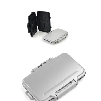 Karta pamięci, pokrowiec pudełko uchwyt do przechowywania 8 SD 8TF Karty Micro SD 16 kart dysk worek wodoodporny plastik w kształcie 8TF+8SD czarny srebrny