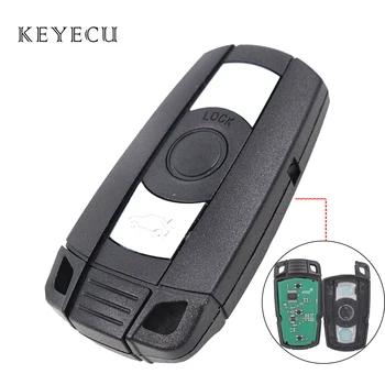 Keyecu CAS3 CAS3+ Smart Remote Key 3 Button 315MHz/433MHz/315LP/868MHz PCF7953 samochodowy, klucz do BMW 1 3 5 7 Series X5 X6 Z4