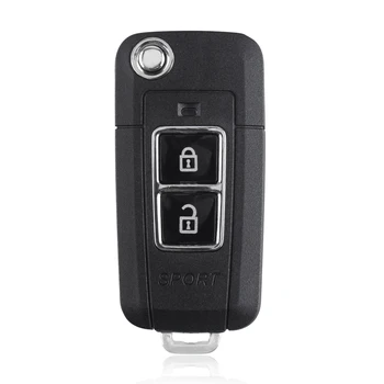 KEYYOU 2 przyciski zmodyfikowany klapki, składany pilot zdalnego klucza etui do Toyota Camry Prado Highlander Yaris Vios Car Key Case