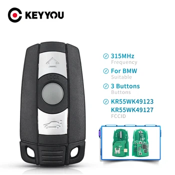 KEYYOU Car Remote Smart Key For BMW 1/3/5/7 Series CAS3 X5 X6 Z4 Car Keyless Control Transmitter Chip 315Mhz / 868MHz