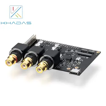 Khadas Tone Board Hi-Res Audio USB DAC z chipem 32-bit ES9038Q2M XMOS XU208 Android/Linux Windows/ Mac/Raspberry pi 3+/4