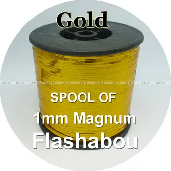 Kolor złoty, cewka Flashabou, 1 mm Magnum holograficzny blichtr, Майларовая metalowe ozdoby, płaska lampa błyskowa, Mucha Jig przynęty, Wędkarstwo