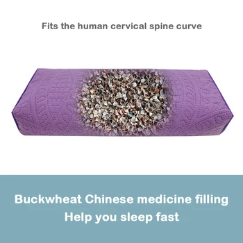 Kwadratowa Poduszka Gryczana Sleep Aid Neck Pillow Anti-Mite Wodoodporny I Oddychający Szybki Sen Poduszka Szyjki Macicy Zdrowie Poduszka