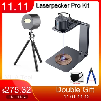Laserpecker grawer laserowy Pro drukarka 3D z łącznikiem elektrycznym mini laser do grawerowania przenośny DIY grawer App Operation