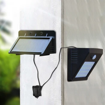 LED Solar Night light Outdoor PIR Motion Sensor, Solar Power LED Wall lamp Separable For Yard Garden Door Path Security lighting