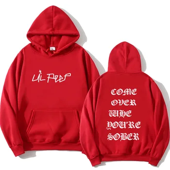 Lil Peep Come Over When You Are Sober Tour Concert Vtg wydanie wznowione Hoodies Cool Men Hip hop Streetwear Fleece Sweatshirt