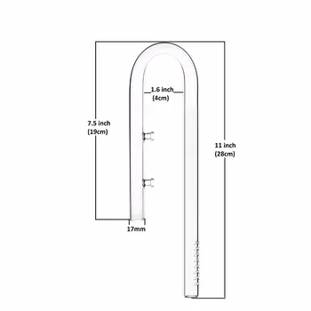 Lilia szklana rura ADA jakości podwójne przyssawki fix filtr akcesoria do akwarium wody fabryka czołg 13 12 mm 16 mm 17 mm 16 22 mm