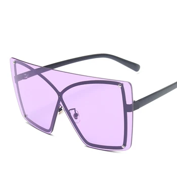 Luksusowe cieniowane okulary dla kobiet 2019 marka odzieżowa One Piece okulary bez oprawek негабаритная ramka kobiece odcienie UV400