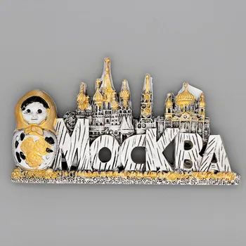 Magnesy na lodówkę 3d żywica lodówka stick Rosja Moskwa lodówka turystyczne pamiątki Rosja lalki porcelanowe kolekcja prezentów