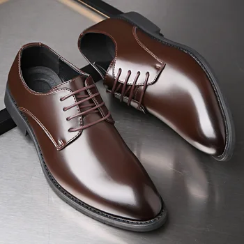 Mazefeng klasyczny biznes męskie buty modne eleganckie wieczorowe, buty ślubne męskie poślizgu na biuro oxford buty dla mężczyzn w 2020 nowy