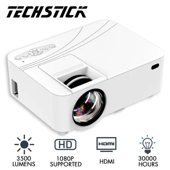 Mini projektor led 3500 lumenów w rozdzielczości Full HD 1080P podłączenie do telefonu Sync Display przenośny domowy Projektor filmowy Beamer