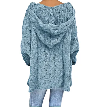Moda damska sweter temat jednolity kolor sweter bluzka z długim rękawem konopie kwiat paski