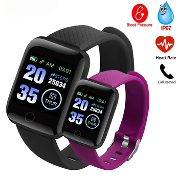 Męskie tętno Smartwatch 116Plus damskie Smart touch zegarki sportowe Smart Band wodoodporny Smartwatch 2020