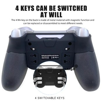 Na PS4 Elite Controller 6 Axis Sensor Function Dual Vibration Elite pada do PS4 bezprzewodowy kontroler do gier joystick do PC
