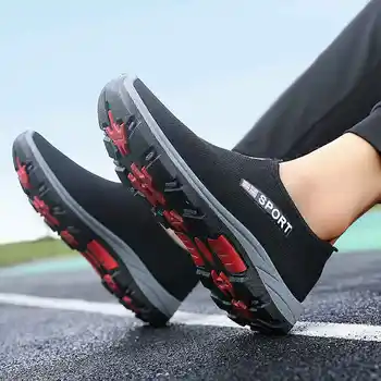 Niska Górna buty sportowe mężczyźni letnia moda buty do biegania plus rozmiar buty sportowe osób płaskie buty do chodzenia czarna siatka Shose I2