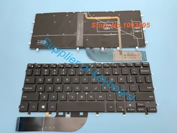 Nowa angielska klawiatura do laptopa Dell XPS 13 9343 13 9350 9360 angielska klawiatura z podświetleniem