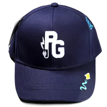 Nowa wysokiej jakości unisex Golf kapelusz Ins czarno-biały kapelusz haftowane sportowa PG Golf Cap