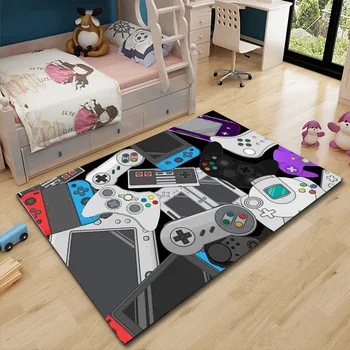 Nowoczesna konsola do gier cartoon dywany do salonu antypoślizgowe dywan chłonny zmywalny 80x160 cm wystrój sypialni o wysokiej gęstości mata dywan